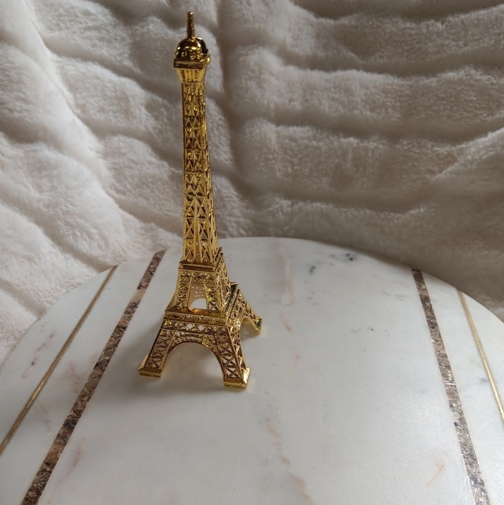 Eiffel Tower decor metallic new 5.12"in a box